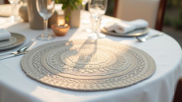 Transformez votre table avec une nappe ronde design