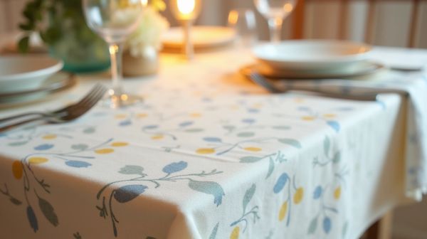 Transformez votre table avec une nappe ronde design